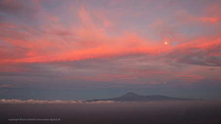 Landschaft: Mondaufgang über Teneriffa